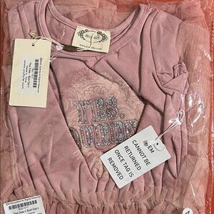 Mia Joy “Yes Queen” soft Pink Dress with Tooled skirt